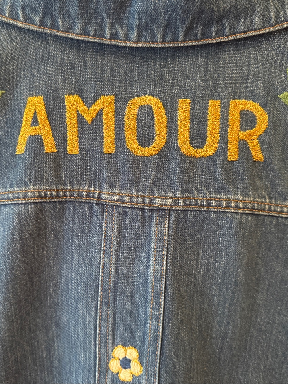 **RARE** Sézane x CSAO Will Jacket – AMOUR Embroidered Denim
